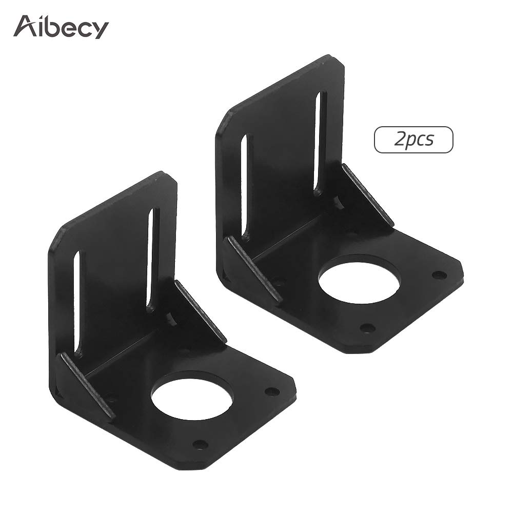 Entweg Motor Holder,L Shape Mounting Bracket for 42 Stepping Motor Nema 17 Stepper Motor Accessories Strong Steel Brackets Motor Holder Pack of 2pcs