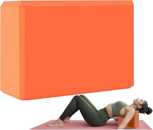 Miniatura 9 de Bloque de yoga – Espuma EVA de soporte sin látex – Superficie suave antideslizante con bordes biselados para yoga, pilates, meditación – Accesorios