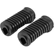 Motorcycle Front Foot Peg, Footrest Rubber Grip, 1 Pair Non-Slip Front Footpegs Plate Footrest Rubber Pad Grip Cover for Honda 125cc CG 125