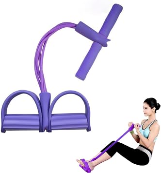 Pedal Resistance Band Elastic Pull Rope Non-Slip Bodybuilding Expander for Sit-up Exercise