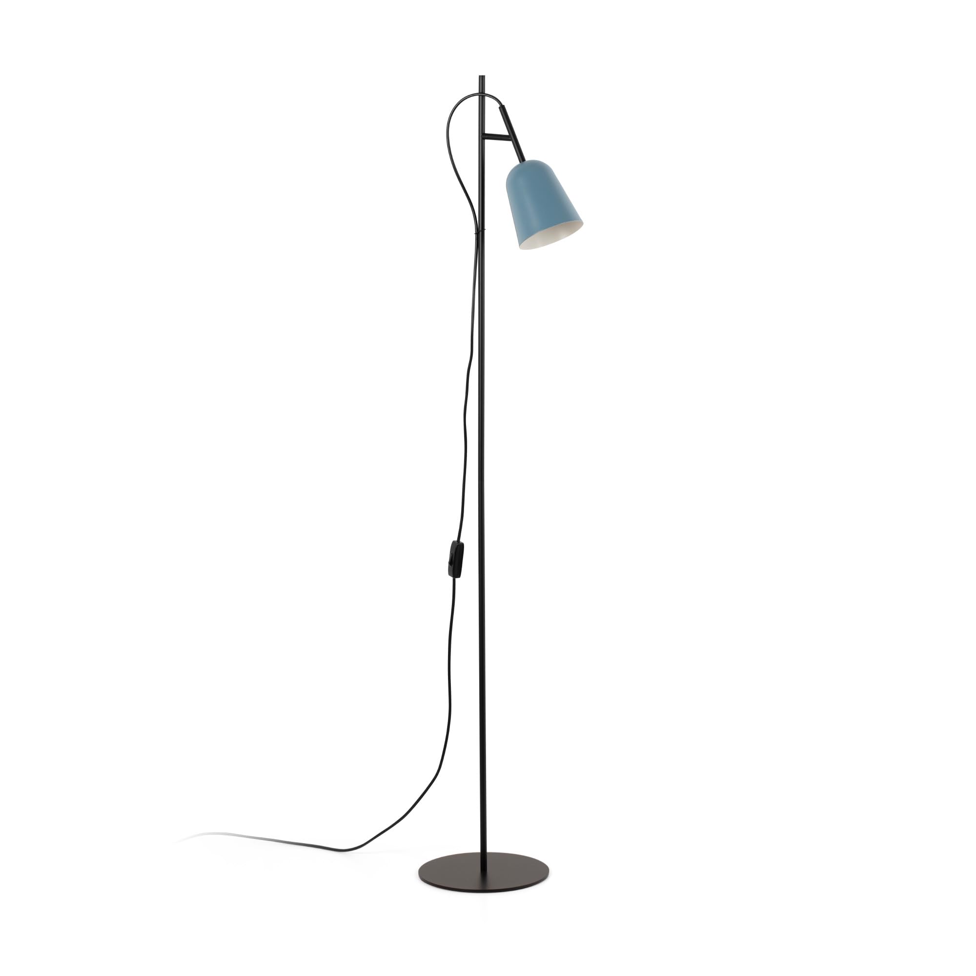 Lampadaire Task Faro STUDIO noir et bleu luminaire salon moderne