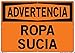 Vestil SI-W-28-E-PS-040-S SOILED LINENS/ROPA SUCIA Warning Sign, Polystyrene, 0.040" Overall Size, 20.5" W x 14.5" H