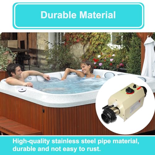 SINLJXDD Pool Heater-Updated 3KW 220V Electric Pool Water Heater with Thermostatic Control Switch, can be Used for bathtubs, Mini Swimming Pools, SPA hydrotherapy-3KW 220V