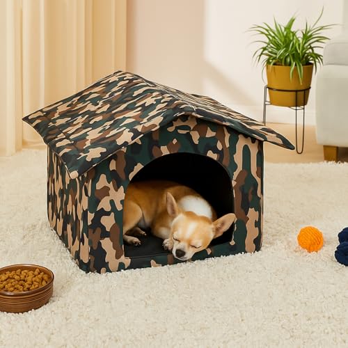 Image of Amazon Basics Soft Pet Kennel (Large) | Pet Habitat - Multi-Color Printed | Soft & Cozy Pet Kennel (60L x 60Wx 62H Centimeters)