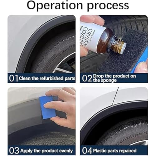 Image of RuRi Crystal Coating for Car (30ml): Ceramic Coating, Hydrophobic Finish Spray, Advanced UV Technology, Extreme Gloss, and Easy DIY Application for Car & Bike, Home (Pack Of 2)