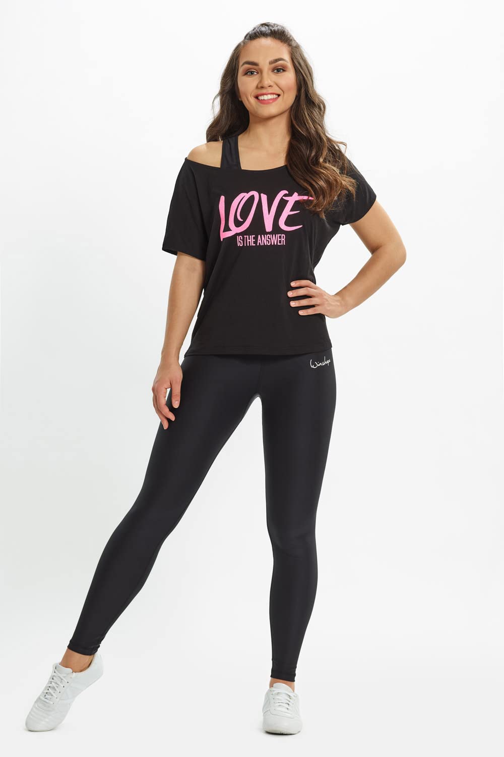 WINSHAPE - Functional Power Shape Tights High Waist Hwl102 mit Anti-rutsch-Effekt, Slim Style Fitness Freizeit Sport Yoga Workout Freizeit, Leggings Donna