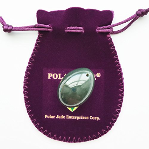 Œuf de jade néphrite percé taille S avec instructions pour exercices de Kegel