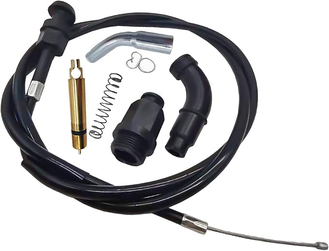 Carburetor Choke Cable and Starter Valve Plunger Kit Compatible With
