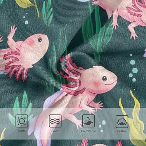 Cute Axolotls Green Toddler Underwear Girls, Girl Underwear, 2T–8 Years3