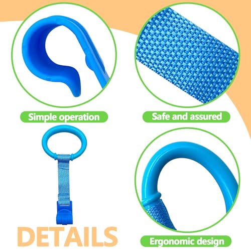 codree 4 pcs baby playpen pull up rings- baby crib pull up rings- baby walking exercises assistant rings- baby bed stand up rings baby cot hanging rings for infant baby toddler