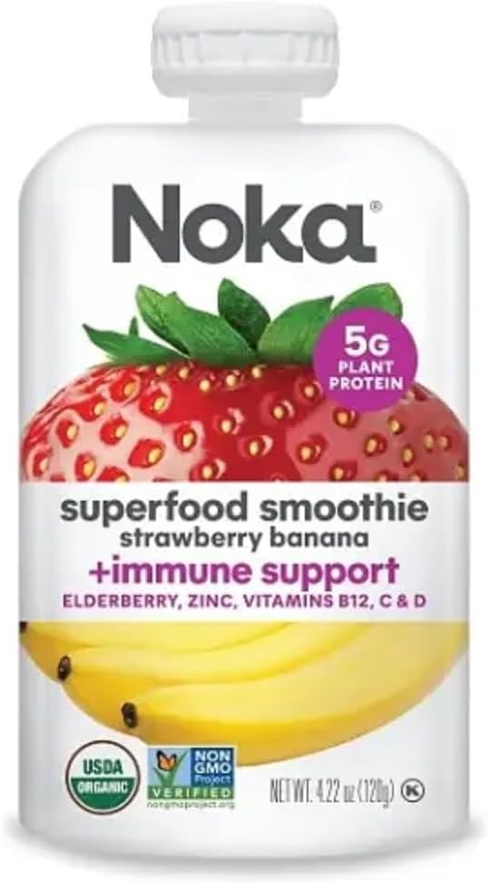 Noka Strawberry Banana Superfood Smoothie, 4.22 oz image 2