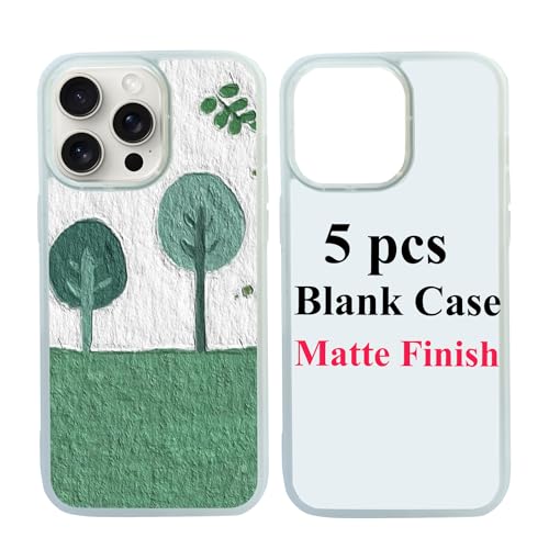 Coque sublimation iPhone 15 Pro Max lot de 5 coques vierges personnalisables caoutchouc souple 6.7