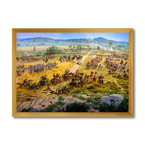 Arte de pared con marco de Gettysburg National Military Park para renovar tu salón vacío