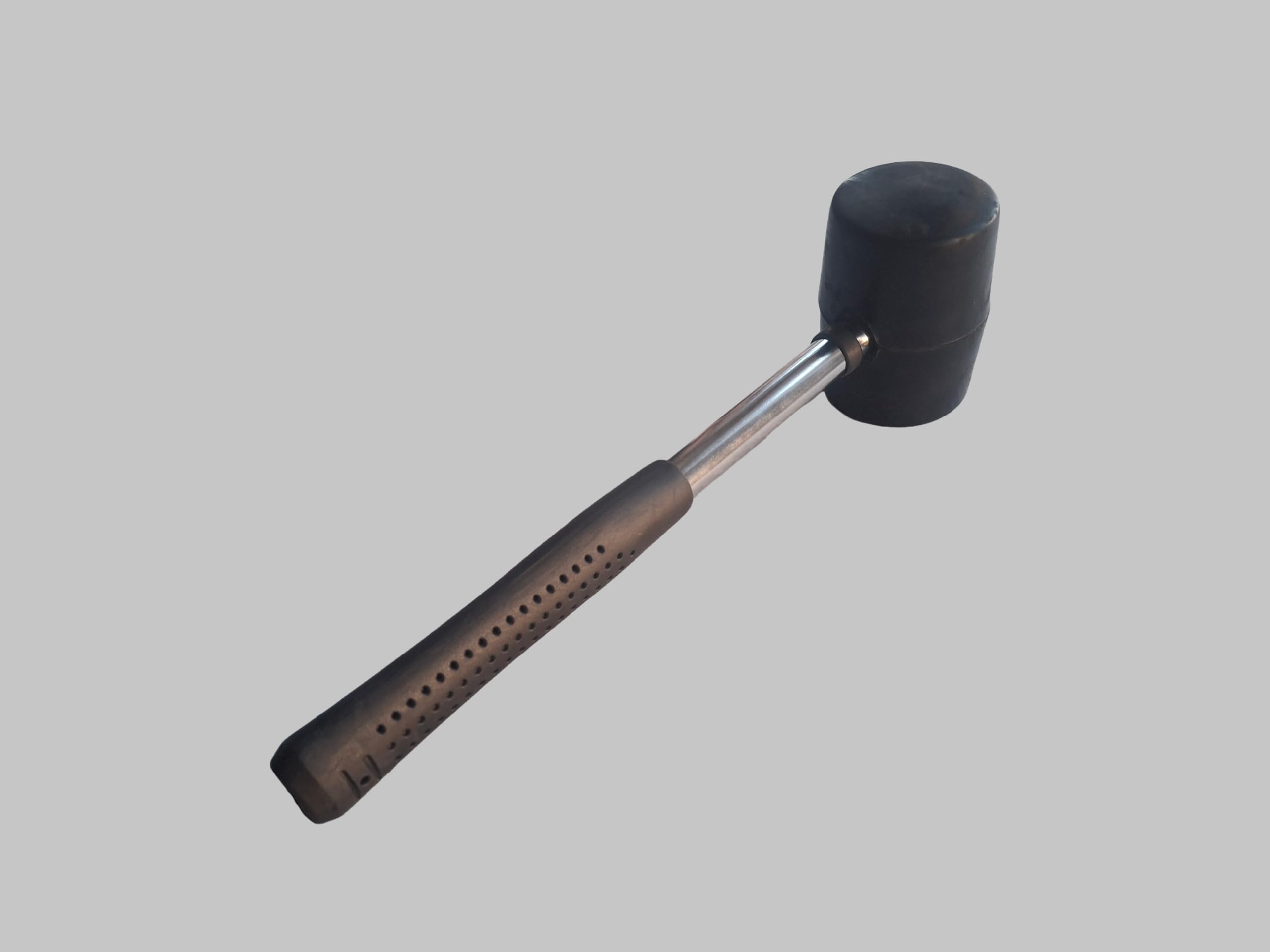 16OZ Rubber Mallet with Tubular Steel Shaft and Soft Grip Handle