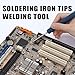 10Pcs T12 Soldering Iron Tips, Welding Tool Replacement Tips for FX-951 Soldering Stations, Soldering Station Tips Tool with T12-B/BC2/C1/C4/D4/D08/D24/I/JL02/K Tips