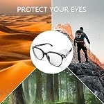 Safety Glasses Side Shields, Protection Glasses Side Shields 3 Pairs | Slip on, Fits Eyeglasses Larger than 12mm, Clear