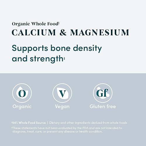 Miniatura 5 de Tienda Elements Alimentos integrales orgánicos de calcio y magnesio, 90 tabletas