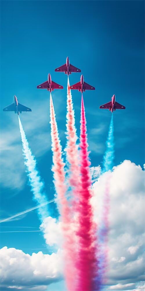 Diamond Painting Kits for Adults, 5D Diamond Art Airplane 50x120cm, DIY Large Blue Sky Dimond Art kits Adults, Full Square Drill Crystal Rhinestone Embroidery Canvas for Home Wall Decor (SQ879)