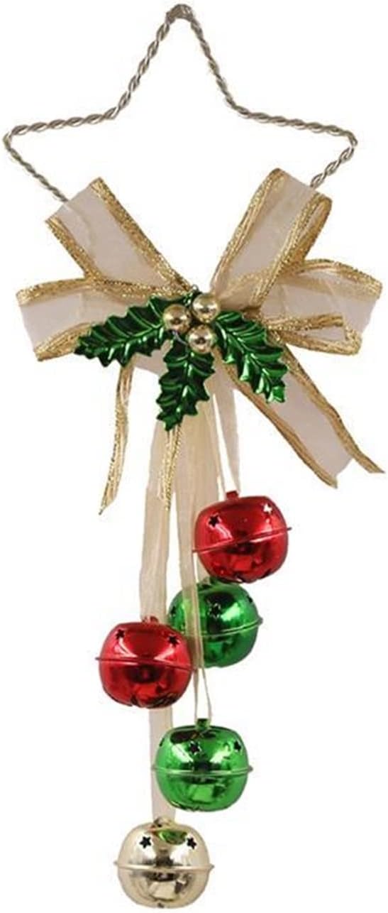 Small Christmas Jingle Bells 1 Piece Creative Christmas Hanging Ornament Bowknot Decor Hanging Bell Hanging Decoration Party Decor Accessories for Home Store (Color : Multicolor)