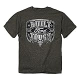 Buck Wear Men's Ford Pewter Buckle T-Shirt, Charcoal Heather, X-Large
