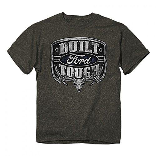 Buck Wear Men's Ford Pewter Buckle T-Shirt, Charcoal Heather, X-Large