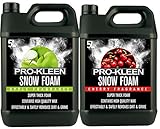 10L of Pro-Kleen Apple & Cherry Snow Foam with Wax – Super Thick, pH Neutral & Non-Caustic Foam – Extremely Powerful & Easy To Use