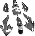 HTTMT XFY-CN Group Motorctcly Carbon Fiber Plastic Fender Kit Body Work Fairing Kit Compatible with Honda CRF XR XR50 CRF50 Clone 125CC Pit Dirt Bike