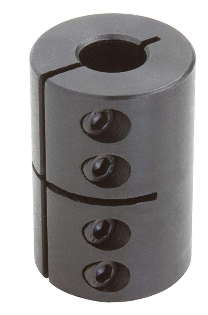 1 Piece Clamp 2" Bore Dia. Steel Rigid Shaft Coupling