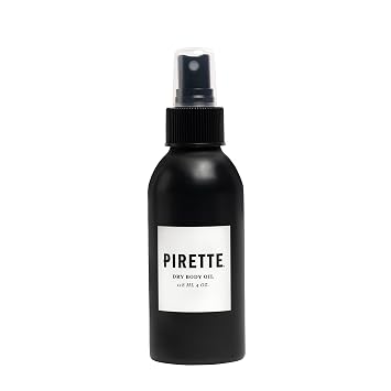 PIRETTE Dry Body Oil Spray for Hair & Body, Hydrating After Shower Oil Mist with Fractionated Coconut Oil & Vitamin E, Lightweight & Non Greasy Moisturizer for Smooth Glowing Skin, 4 fl oz
