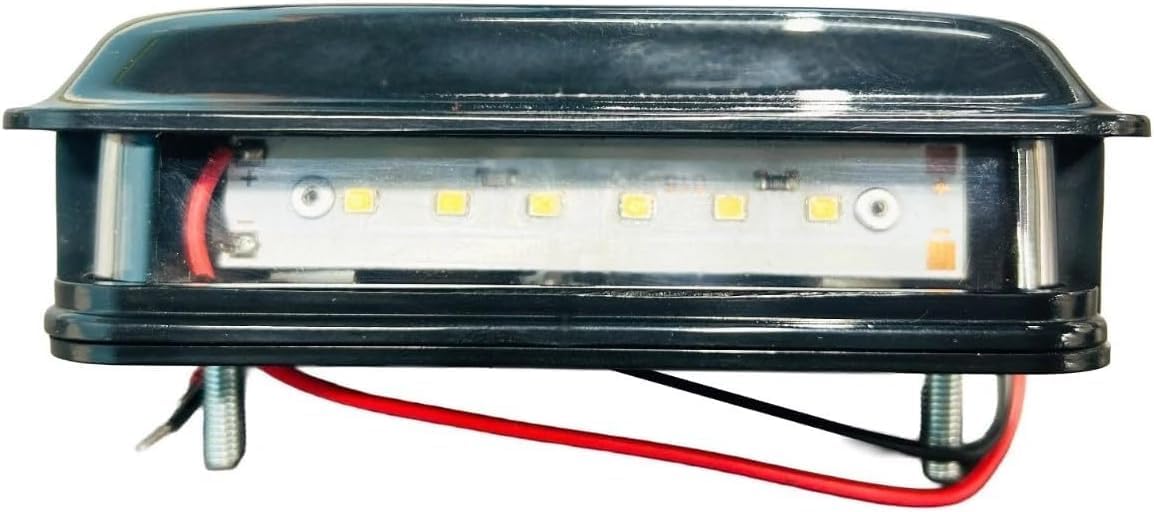 1PCS 6 LED License Plate Light 12V 6500K White for Car, Truck, Trailer, Van – Waterproof Rear Number Plate Lamp, 5W Energy Efficient, Long Life 50,000 Hours, PVC Housing
