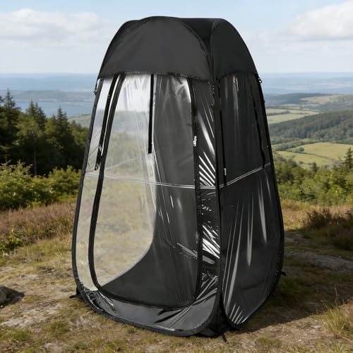 Carpa deportiva portátil pop up negra para 1 persona miniatura 7