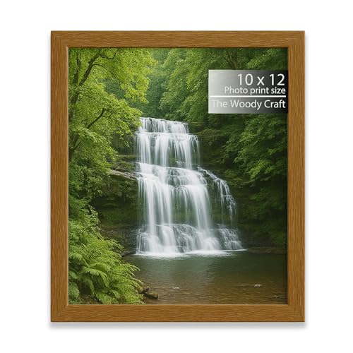 Image of Photo Frame 10x12 inch | Brown Photo Frame For Wall That Matches Classic Interiors | Wall Frame For Home Decoration | Wooden Photo Frames With Strong Build | Aesthetic Photo Frames For Calm Vibes
