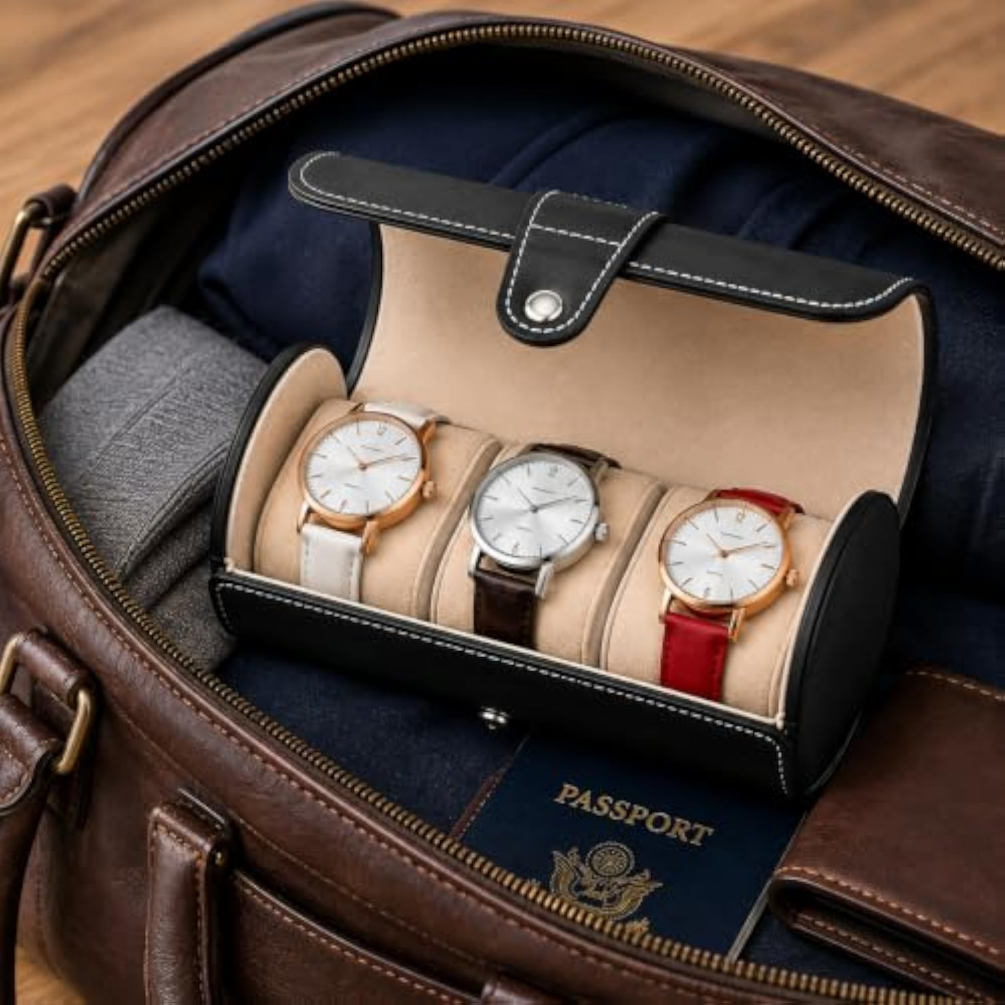 Watch Case Box | Men & Women PU Leather Watch Case Roll