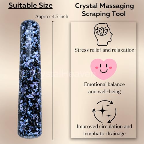 Image of Indigo Jasper Crystal Wand - Smooth Crystal Wand for Energy Healing, Chakra Balancing, Meditation and Home Decor - Crystals and Healing Stones for Gift