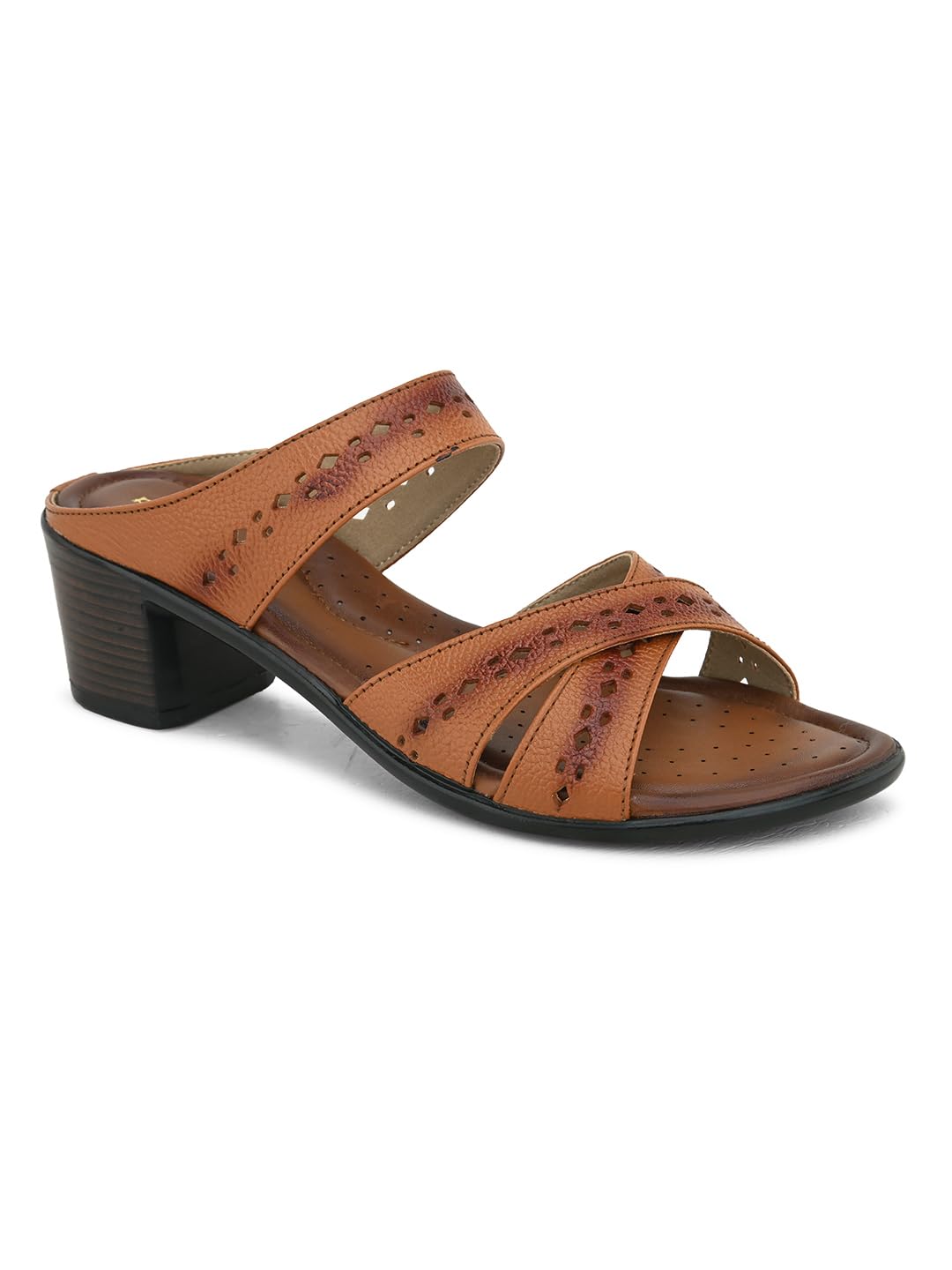 pelle albero Womens Tan Leather Slip-On Block Heel Sandals PA-LM-F6608_TAN_39 (B0D5P347VQ) Amazon Price History, Amazon Price Tracker
