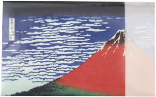 Ukiyoe Design of Katsushika Hokusai "Red Fuji" de treinta y seis vistas del monte Fuji Mino Washi Tore japonés Kaishi Papel 20 hojas