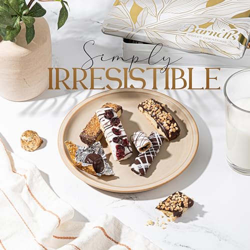 Christmas Gift Basket with Biscotti Cookies & Chocolate Truffles, Holiday Cookie Gift Tin Ideas for Women, Food Delivery for Coworkers, Family & Friends - Image 4