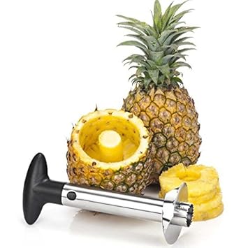 Heavy Stainless Steel Fruit Pineapple Corer Slicer Peeler Kitchen Cutter Knife by Collectrio