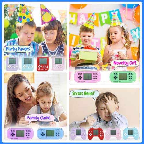 TGIQROVE 12 Pcs Video Game Party Favors, Mini Video Games Keychain, Gamer Birthday Party Decorations, Gamer Party Favors for Kids 8-12, Classroom Prizes, Goodies Bags Stuffer, Backpack-Macaron color by TGIQROVE - Image 6