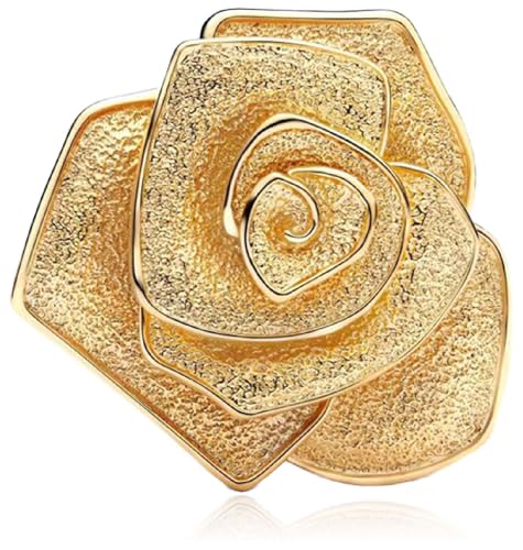 Charm de rosa de oro en plata de ley S925 para pulseras elegantes