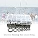 Docooler 75pcs Various Sizes Fishing Rod Guide Tip Fishing Line Spinning Guide Eyes Rings Tip Top Repair Kit Set