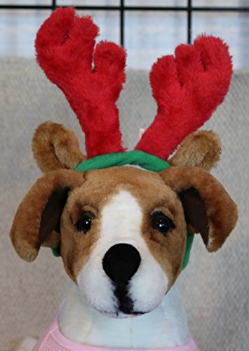 Outward Hound Kyjen  PP03374 Holiday Bell Collar Antler Combo Pack Holiday Wearable Accessories For Dogs, Large, Green