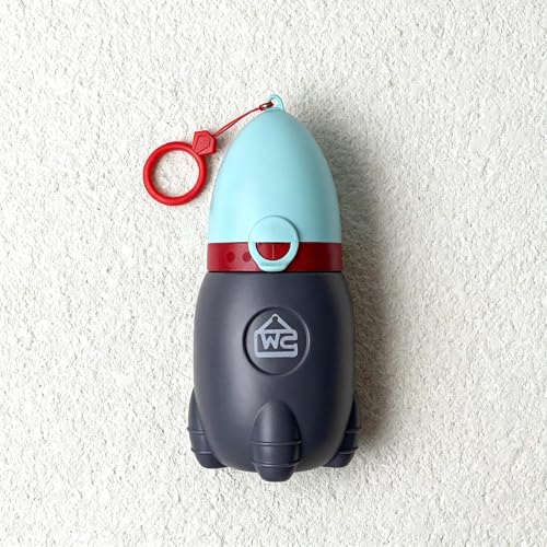 Orinal portátil liviano para niños con diseño de cohete, orinal de emergencia para bebé, fácil de transportar, ideal para viajes, camping y automóvil, diseño a prueba de fugas, ayuda para entrenamiento de orinal (verde) miniatura 3