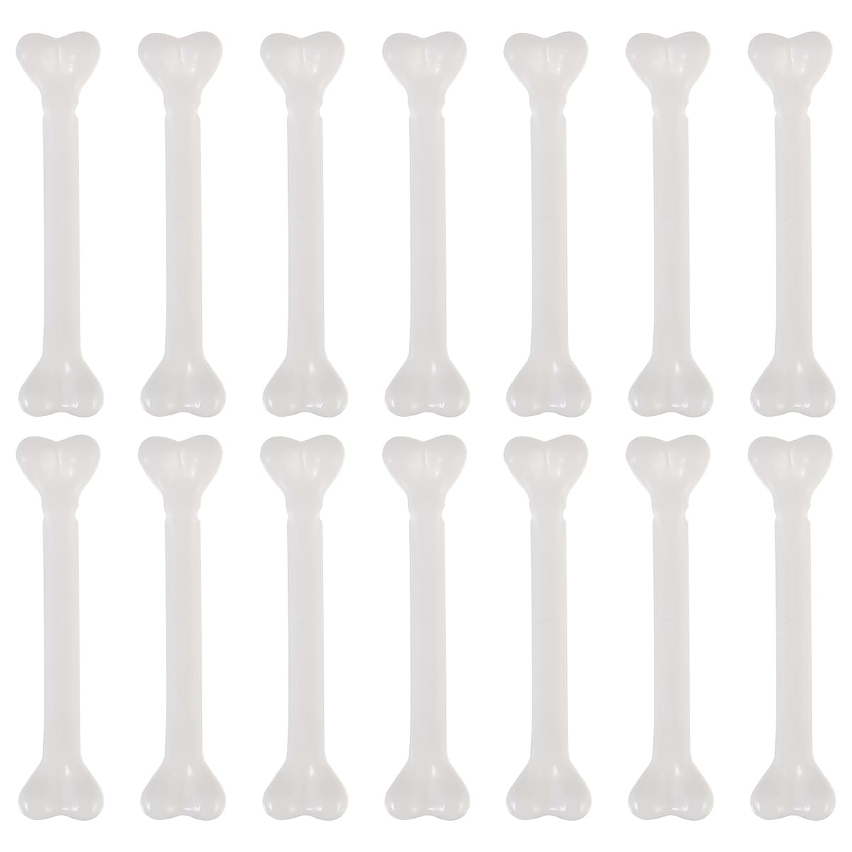 Ciieeo Mini Fake Bones, 36pcs Realistic Plastic Bones for Halloween Party Decorations, 2.91in White Skeleton Props for Craft Projects, White