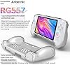 Funda protectora Walieoka compatible con ANBERNIC RG557, cubierta protectora de TPU para consola de juegos con agarre ergonómico - anticolisión y antideslizante (Transparente) 4