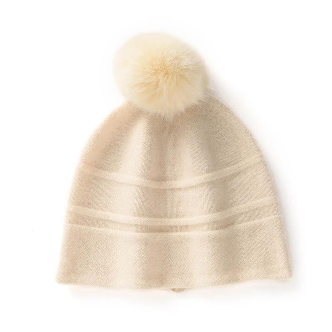 Damska zimowa ciepła kaszmir czapka na pompon dzianinowa czapka streetwear jednolity kolor czapka czerwona czapka damska czapki czapki