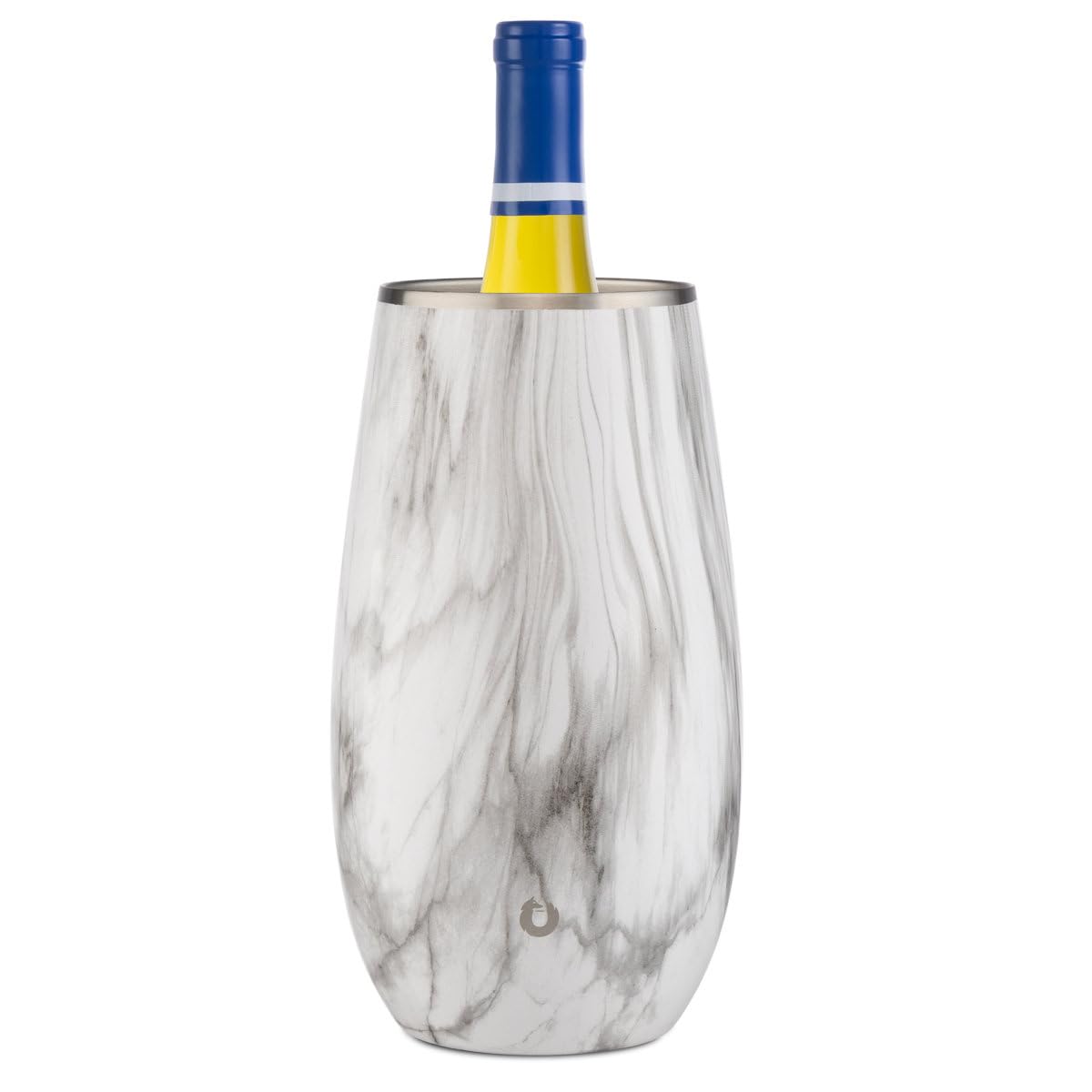 SNOWFOX Premium Vacuum Insulated, Triple Walled, Stainless Steel Wine Chiller w/Optimal fit to keep wine cold longer. Fits most Wine and Champagne Bottles. Non-Slip Silicon Base, Shimmer Gold — Amazon image 21