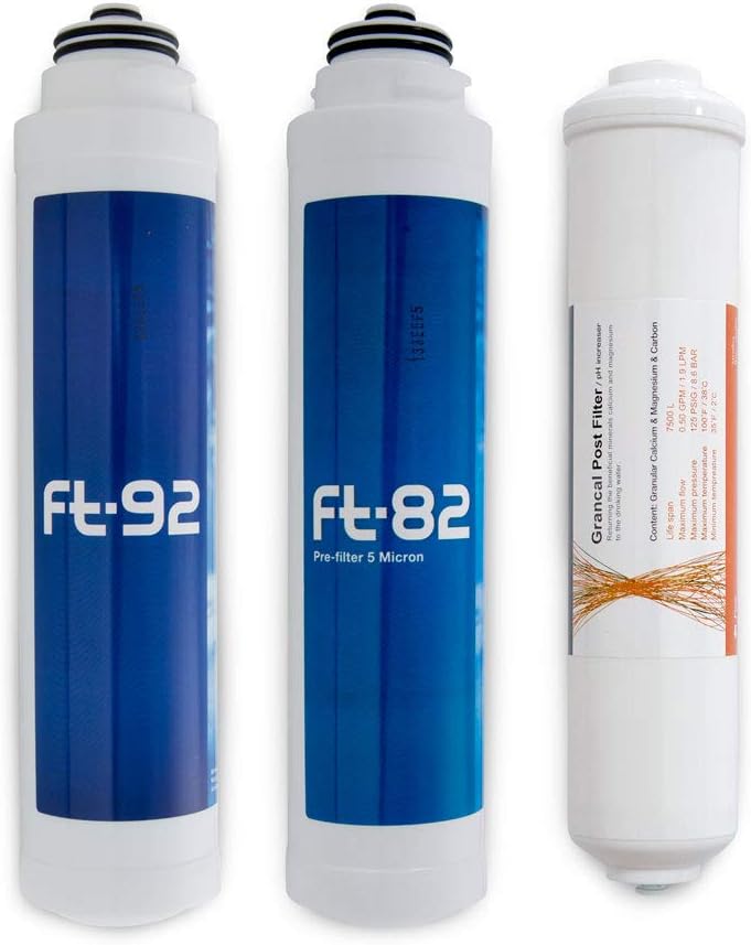 Replacement Filter Set for Countertop Zero Installation Water Purifier