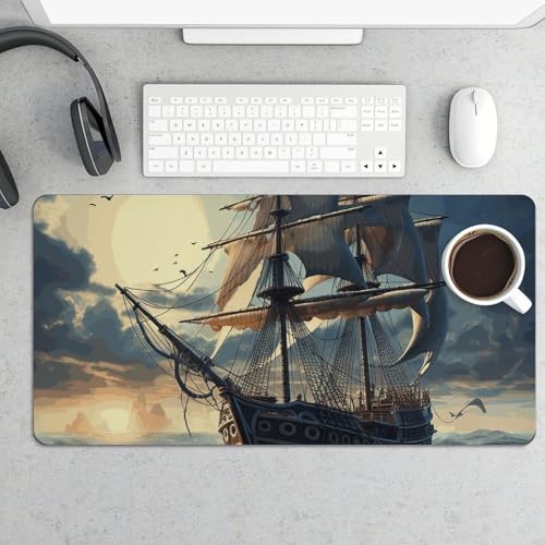 Protector de escritorio Nautical Sailboat grande impermeable miniatura 5