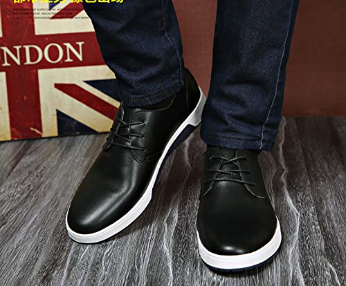 image for Sanyge Men's Urban Dress Shoes Leather Oxford Shoes Lace Up Classic Wo